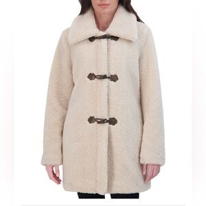 Laundry By Shelli Segal Women's Cream Toggle Coat